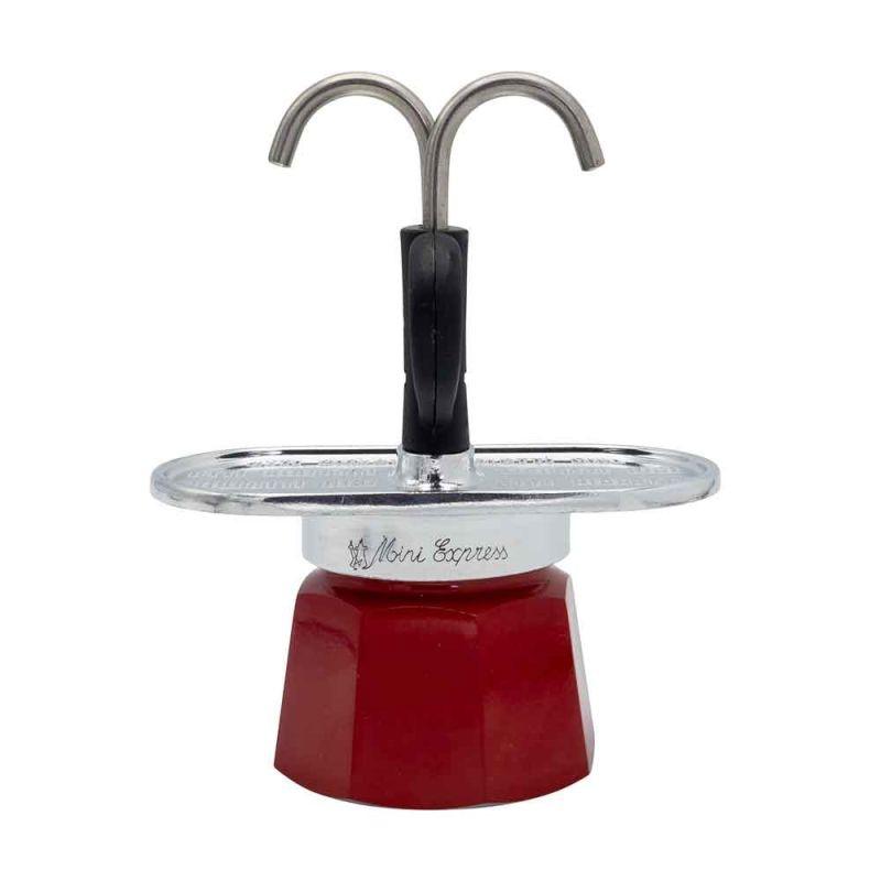 Bialetti Mini Express Moka Pot 2 Cups Red/Silver
