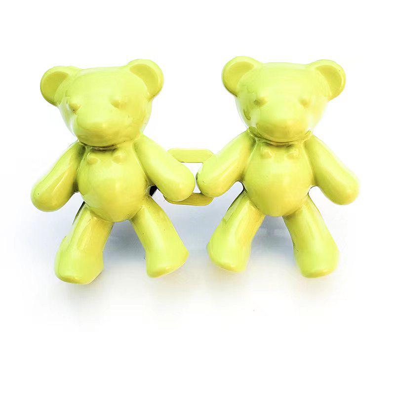 Adjustable Bear Waist Buckle Skirt Decor