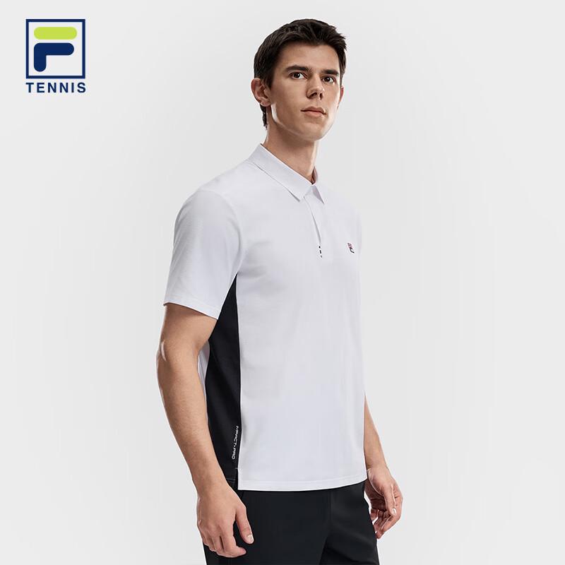 FILA Men's Knitted Short-Sleeve Polo Shirt