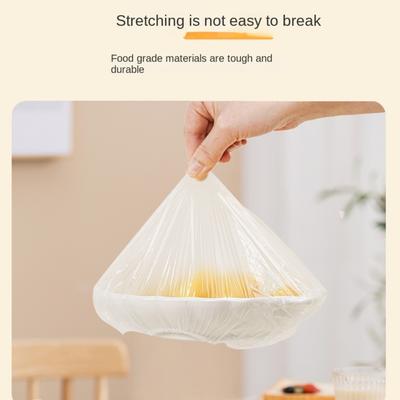 100/300/500pcs Colorful Disposable Food Cover Food Grade Plastic Fresh-Keeping Plastic Bags Elastic Mouth Disposable