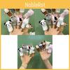 Cute Bunny Plush Finger Puppet Toy Set For Kids Soft Short Plush Fill White 9cm