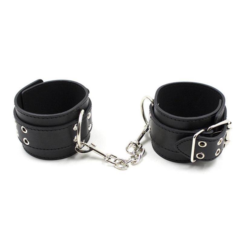 Bdsm Leather Bondage Slave Fetish Wrist Handcuffs Ankle Shackles Adjustable Restraint Sex Cuff Belt Sex Toys Exotic