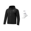 Giacca da corsa Li Ning serie UV resistente antivento idrorepellente con cappuccio protezione solare uomo giacche AFDW453-1
