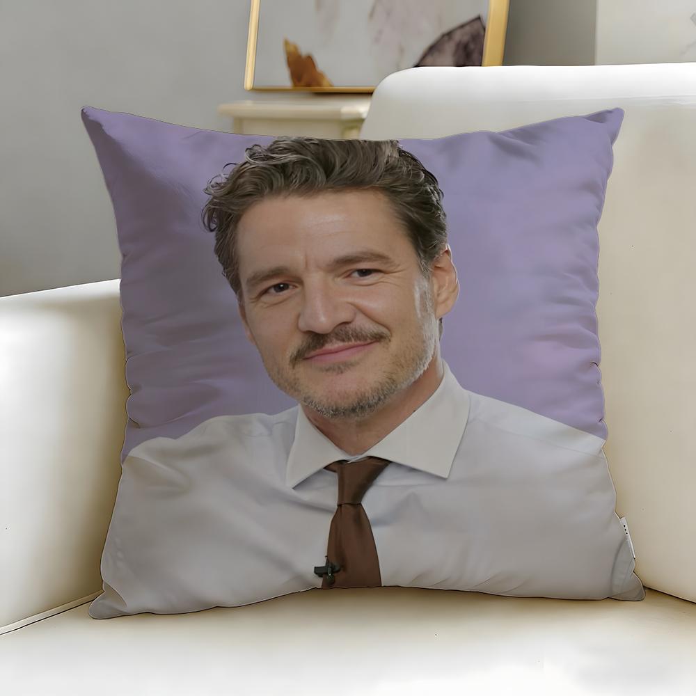 Populární herec Pedro Pascal Povlak na polštář Měkký a snadno pratelný Povlak na polštář – Univerzální pro pohovku, postel, cestování a kancelář