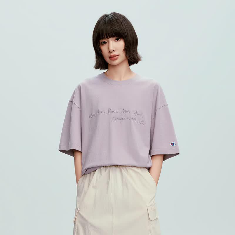 Champion Unisex Slogan Cotton T-Shirt