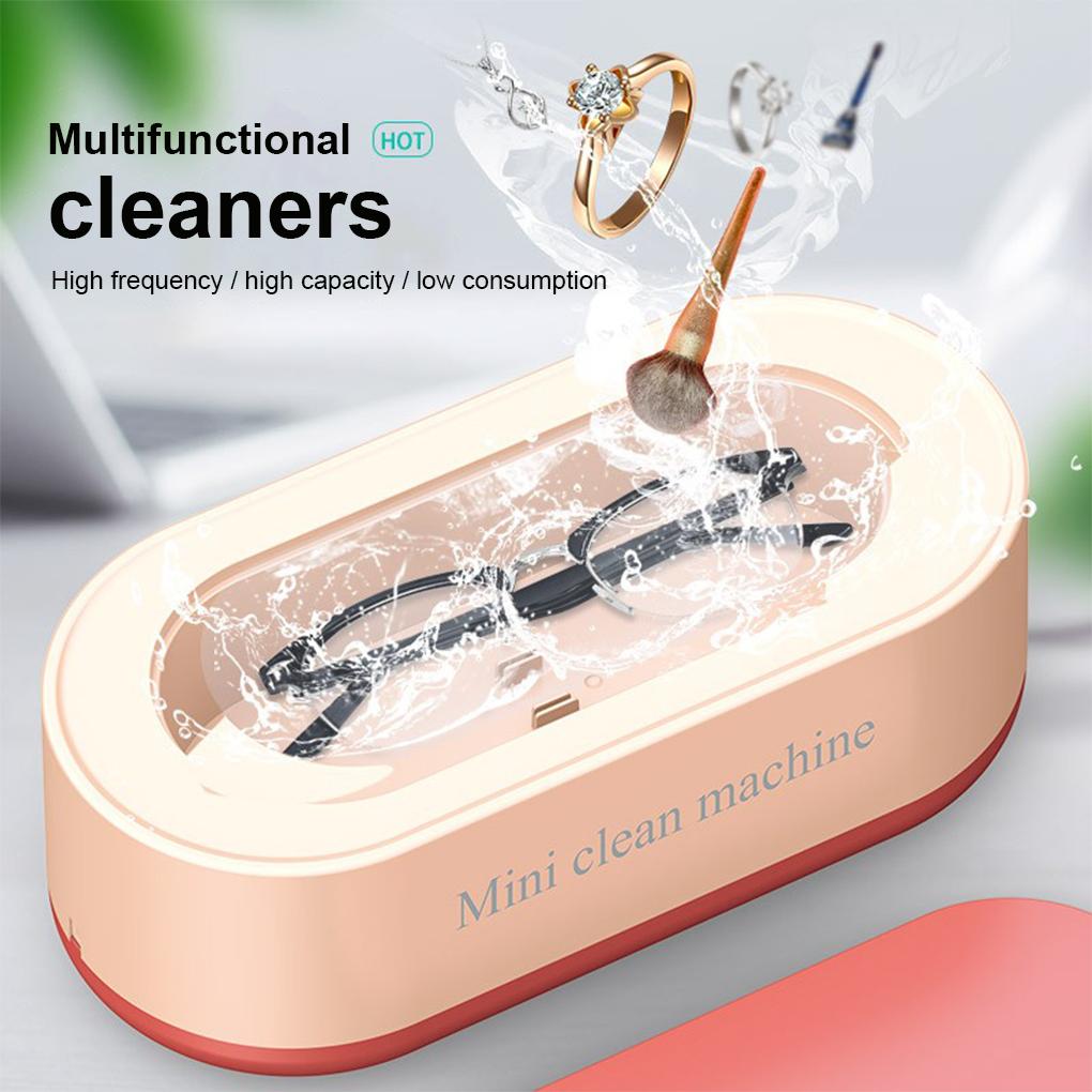 Contacts Lens Cleaning Machine Sonic Battery Powered Colorful Rechargeable 360 Degree Lenses Jewelry Watch Toy Washing Device