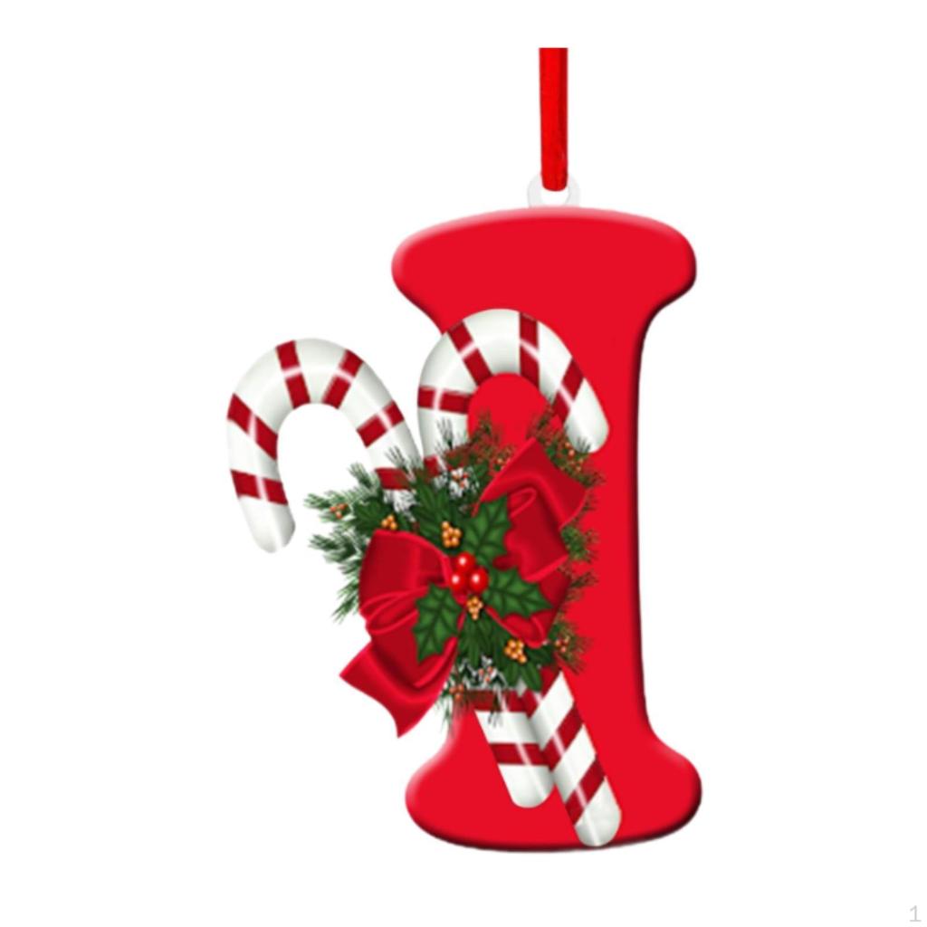 Alphabet-Christbaumschmuck für Feiertagsdekoration und Feiern