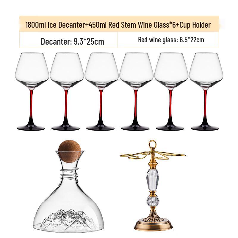 Handun Crystal Glass Wine Decanter Set
