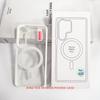 Suitable for Samsung S25 Ultra Transparent Magnetic Phone Case S24 Wireless Charging Shield Protective Case A15