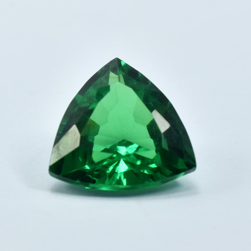 Best Quality Garnet Trillion Cut Green Loose Gemstone 10.70 Ct Natural