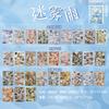 30Sheets Sticker Book Mist Rain Series Korean Style Daily Life Fragments Text Patterns Sticker Collage DIY Memo Book Decoration