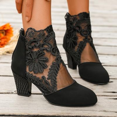 Damen Schnürschuhe mit Absatz Damen Römersandalen Atmungsaktive Damenschuhe Elegante Damenpumps Neue Mesh Schuhe Damen