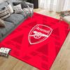 Arsenal Football Club2 Flanellmuster Quadratischer Teppich, Teppich, Teppich für Wohnzimmer Schlafzimmer Sofa Spielzimmer Dekoration, Rutschfeste Fußmatte