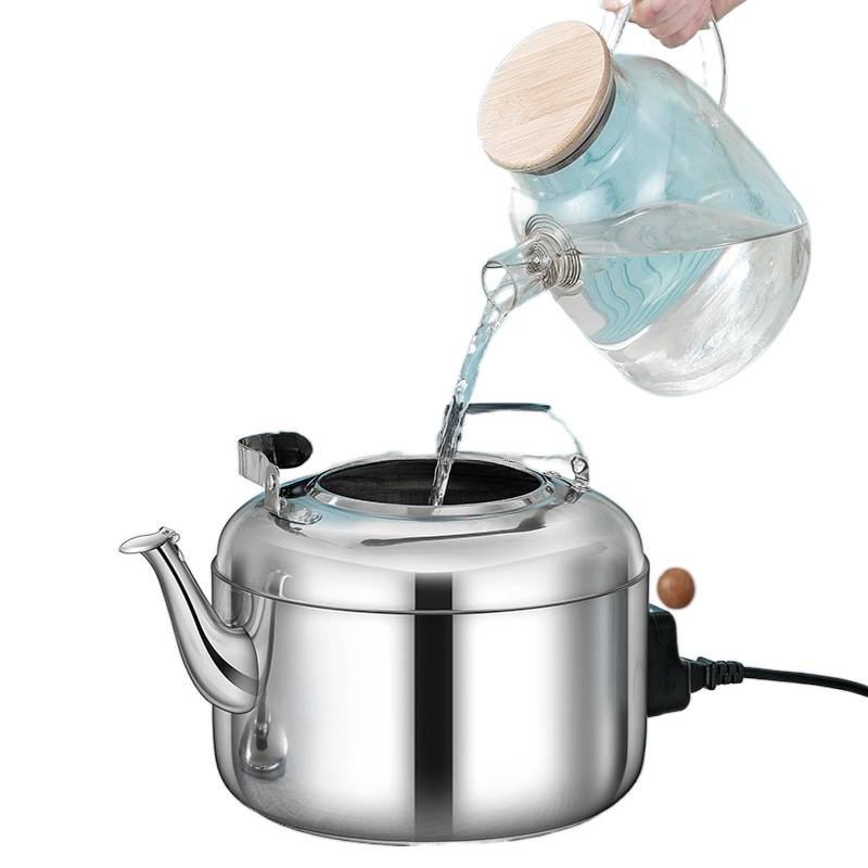 Large Capacity Stainless Steel Electric Kettle - Hot Water Boiler & Teapot for Home