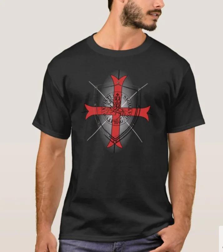 Cross of The Templar Order TShirt Summer Cotton Short Sleeve ONeck Unisexs T Shirt New S3XL