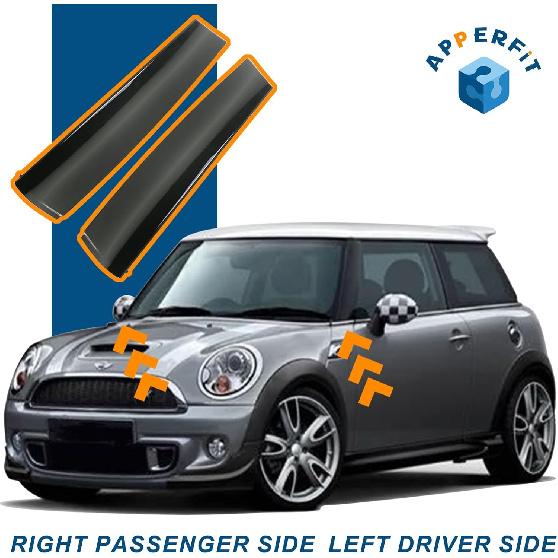 APPERFiT Windshield Post Trim A Pillar Molding Cover Compatible With Mini Cooper R55 R56 R57 2007-2015 Windshield Side Molding Replaces 51137272583