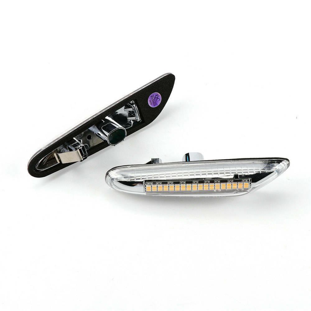 Dynamic LED Side Marker Clear Turn Signal For BMW E46 E90 E91 E92 E60 E87 E82 UK