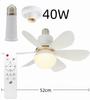 40W New Grained Ceiling Fan Light 20.5 Inches With Remote Control For Timed Ventilation And Heat Dissipation In Rooms