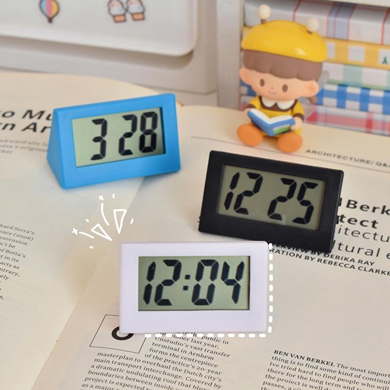 Mini Deskotp Clocks LED Digital Clock Alarm Student Timer Supplies Room Table Clock Home Interior Children's Room Alarm Clock