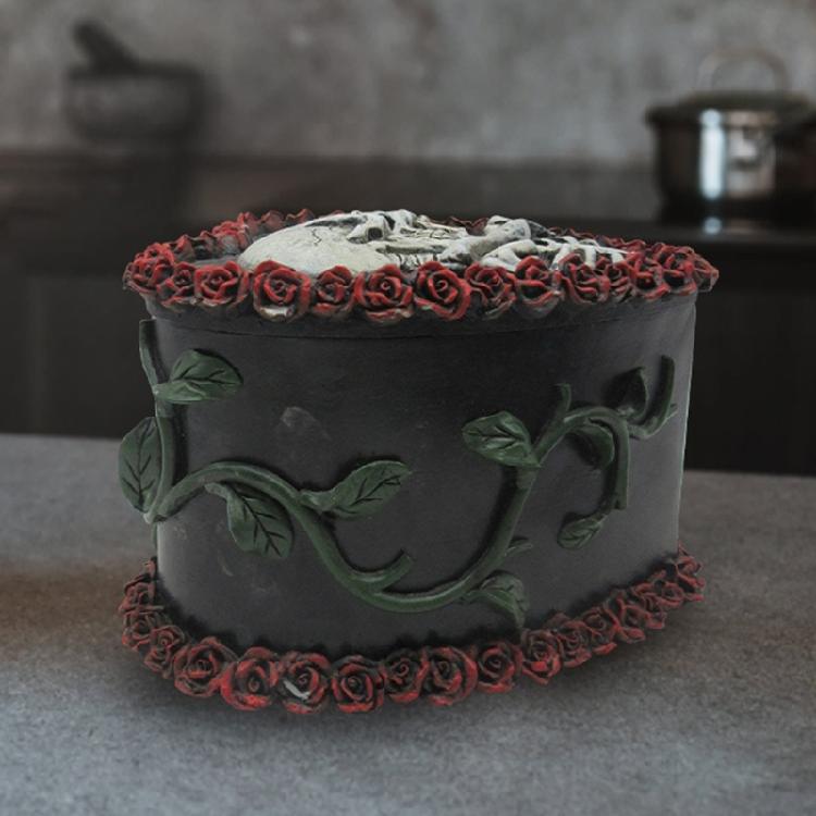 Halloweens Jewelry Organizers Heart Shaped Resin Box Craft Storage for Home Decoration and Accessories