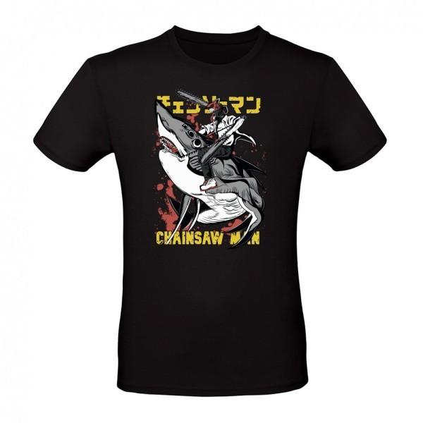 Anime Chainsaw Shark Rider T-Shirt Size S-5XL, Gift For Friends Unisex T-Shirt XXL