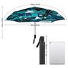 1 Pack Automatic Umbrella With Strong Windproof Structure And Water Repellent Surface For Travel In Graffiti Inspired Tone