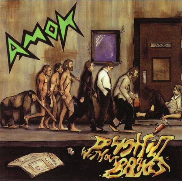 

CD AMOK - Downhill Without Brakes BREW024 Witches Brew 2008 Germany Rock Used