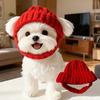 Knit Dog Beanie With Ear Flaps Small Dogs Warm Windproof Dog Beanie Pet Headwear Cozy Frenchie Ear Warmer Hat Outdoor Activities