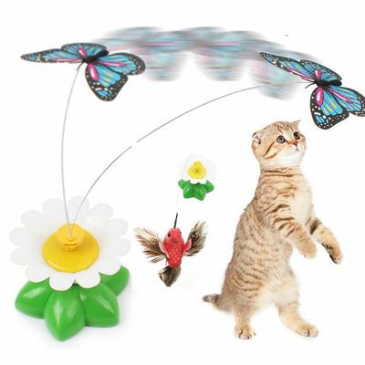 Cat Toy Simulation Rotary Electric Toy Butterfly Funny Cat Stick Automatically Tease The Cat Hummingbird Toy Pet Supplies