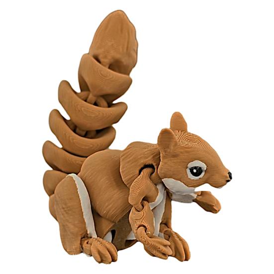 3D Printed Otter Toy Fully Articulated Flexible Fidget Toy Poseable Otter Ornament Stress Relief Home Office Decor