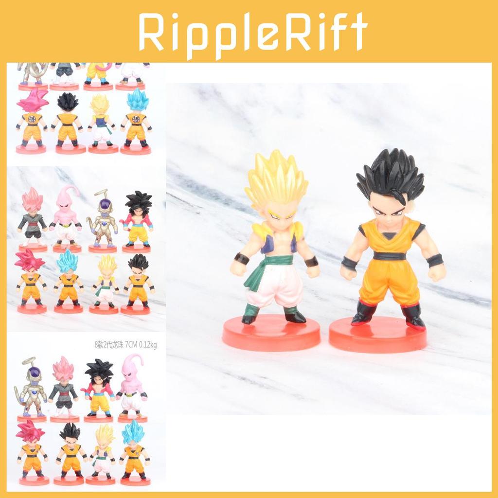 Dragon Ball Action Figure Cute Buu Super Saiyan Blue Red Black Goku Car Decoration Blind Box Pvc Material