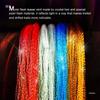Xi Diaoke Laser Glow Feather DIY Fly Fishing Hooks with Flashy Thread