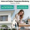 Wireless Digital Thermometer -40℃~60℃ Wide Range 60s Auto Update Wall Mount/Stand Easy Read LCD Screen for Home Office Garden