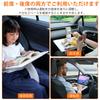 Car Table with Adjustable Height Large Slotted Work Removable for Compatible with Seat Ideal for Laptop Car Outdoor and Home Use Room or Car Seat
