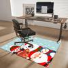 Weihnachten Anime Cartoon Design Stuhlmatte Rutschfester Teppich für Büro, Heimdekoration, Wohnzimmer, Schlafzimmer, Spielzimmer und Studentenwohnheim.R044