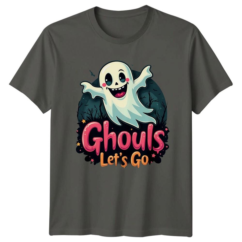 Ghouls Lets Go Halloween Holidays Unisexs TShirt Unisexs Tee Graphic Unisex Top S