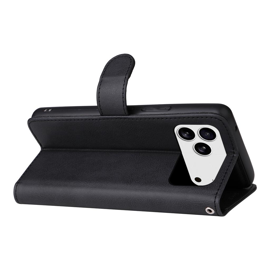 For iPhone 17 Pro Max Case 2 In 1 Detachable Magnetic Leather Wallet Mobile Cover with Strap