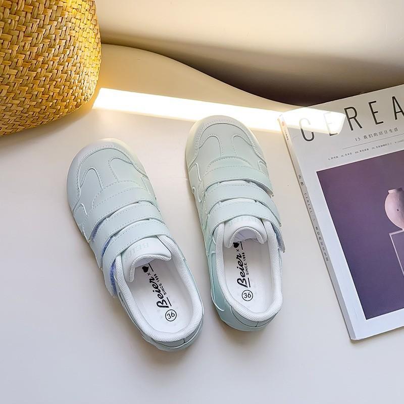 

Американский ретро немецкие тренировочные туфли универсальная повседневная обувь круглый носок липучка 2025 популярная спортивная обувь маленькие белые туфли обувь на плоской подошве 40 синий