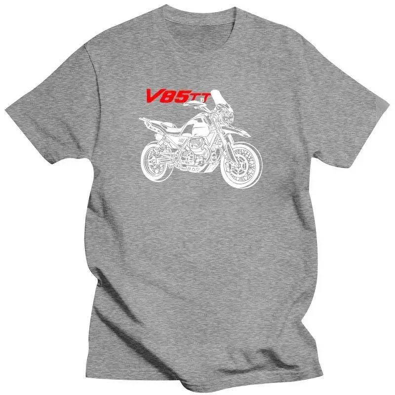 Fashion T-Shirt Moto Guzzi V85Tt V 85 Tt Motorcycle Printing Men Cotton Tees Harajuku Streetwear  Tops Summer Men's T-Shirt