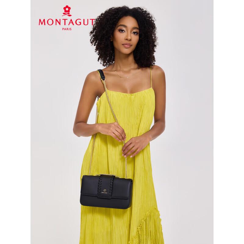 Montagut Niche Design Genuine Leather Chain Shoulder Bag