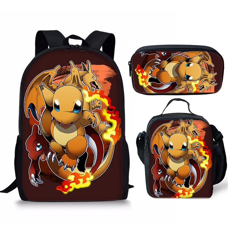 Primary And Secondary School Students Schoolbag Cartoon Backpack Breathable And Wear-Resistant Children'S Backpack Satchel Pencil Bag Set