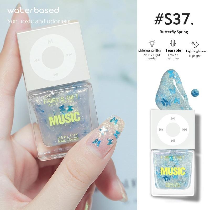 Water-based Nail Polish, No Baking Required, Long-lasting, Quick-drying, Peelable, Odorless, Brightens Hands and Feet.