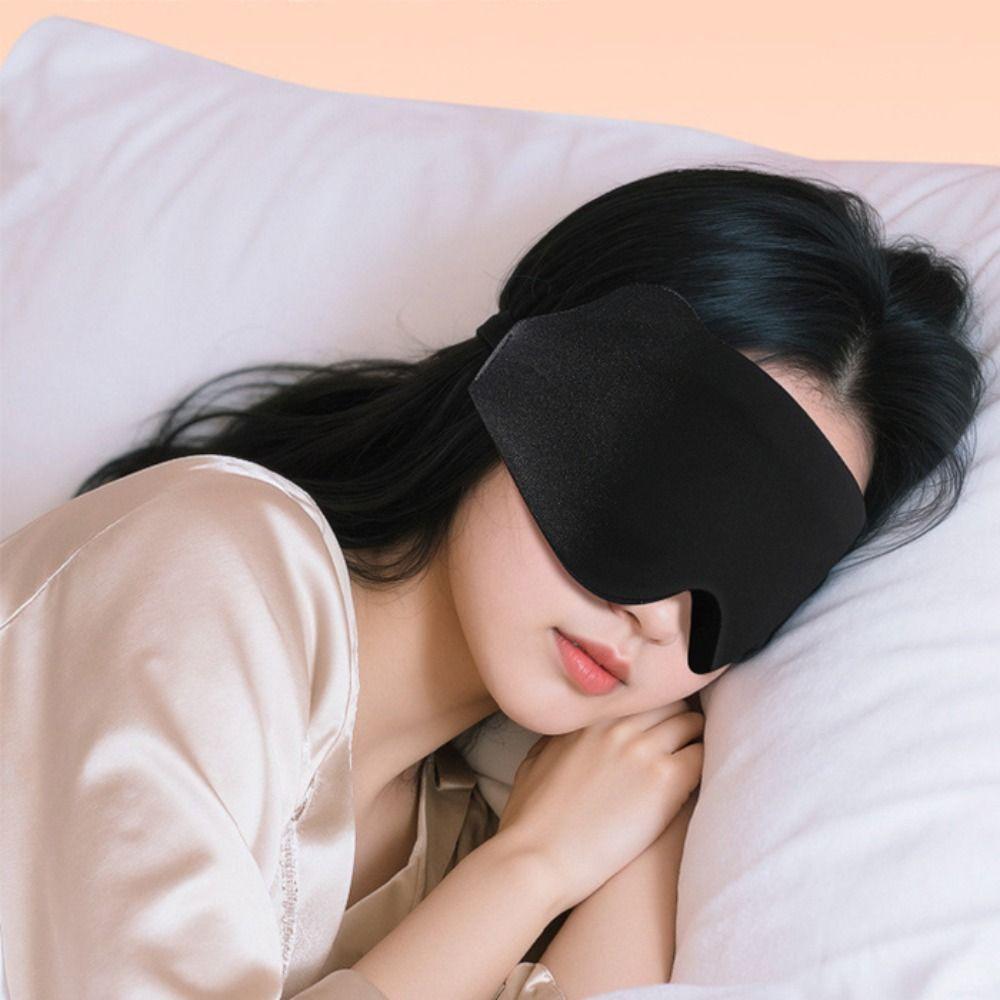 3D Blockout Sleep Eye Mask Breathable Eye Cover Sleeping Masque Light Blocking Eyeshade  Travel