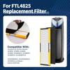 AC4825 Filter B Replacement Compatible with Germ-Guardian Air Purifier AC4825 AC4825E AC4800 AC4850PT AC4900CA AC4820 AC4300 Air Purifier, 4 HEPA