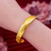 Traditional Versatile Baifu Gold Bracelet, Extravagant Women's Hot-selling Open Fu Character Open Bracelet, Mother Gift Jewelry
