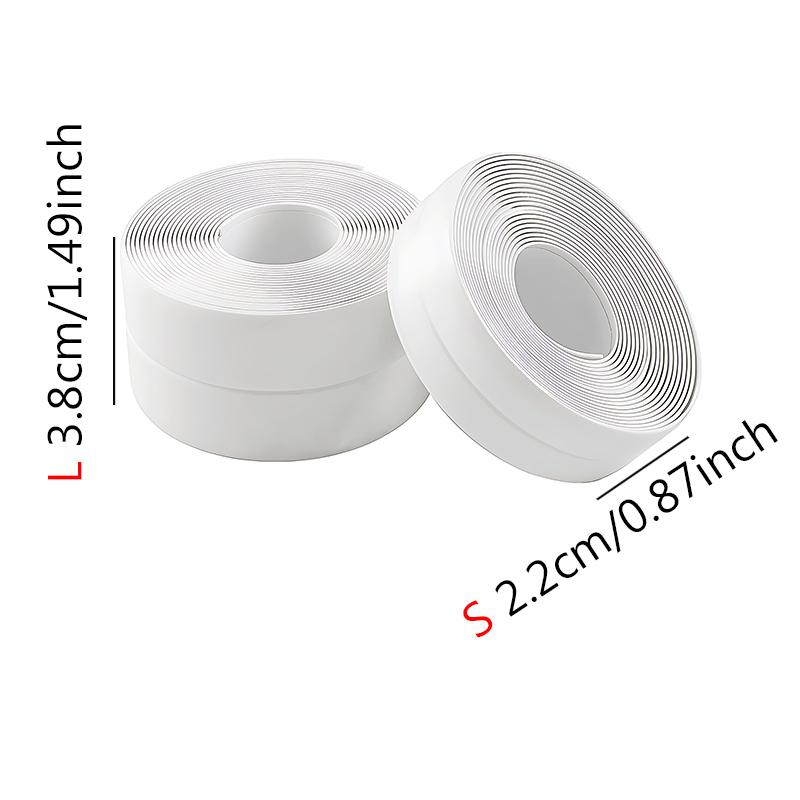 2Rolls/Set Anti Mold Tape Waterproof Sealing Tape 2Size Available DIY Self Adhesive Sealing Strips Bathroom Kitchen Supplies ZYF