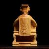 Natural Boxwood Chinese Goddess Mazu Statue Traditional Culture Mazu  Wooden Carvings Sea Goddess Home Room Decoration Figurines
