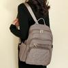 Women's fashion backpack  new luxury design  solid color  versatile basic style  backpack bag woman
