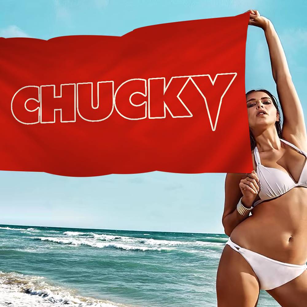 Klassischer Chucky Horrorfilm Anime Strand Schwimmtuch Weiches Saugfähiges Waschlappen Kindergeschenke Für Kinder Reise Camping Fitnessstudio