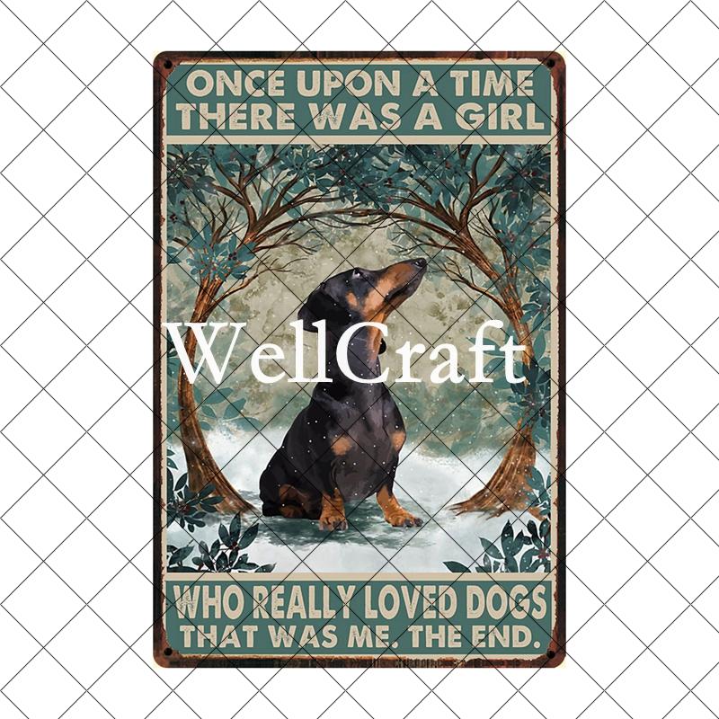 [ Wellcraft ] Pet I Am You Friend Dachshund Dog Bath Shop Wine  Art Metal Tin  Sign Wall  Poster Iron Painting Pub D-02 20*30 CM